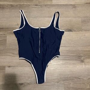 Ardene High Leg Scoop Back One-piece Swimsuit